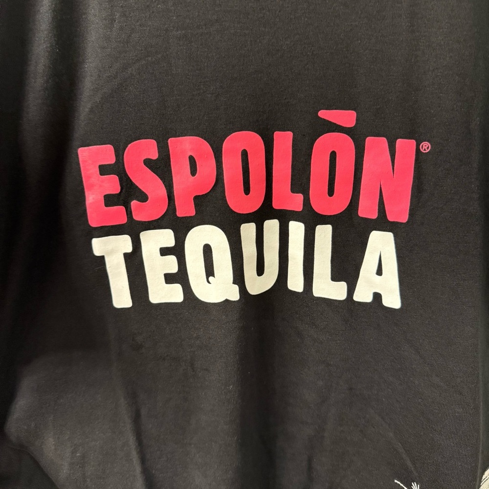 NWOT Espolon Tequila T Shirt - Day of the Dead Skull Rooster Adult Medium Black - Picture 3 of 5